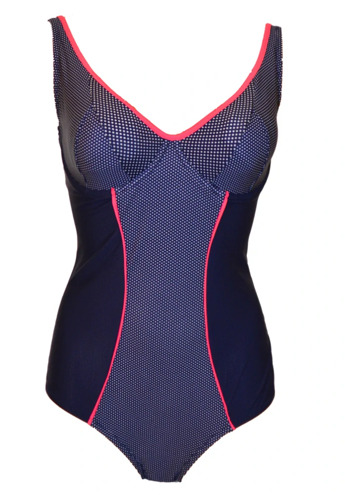 Dámské plavky jednodílné pro plnoštíhlé K 6406 - Effy