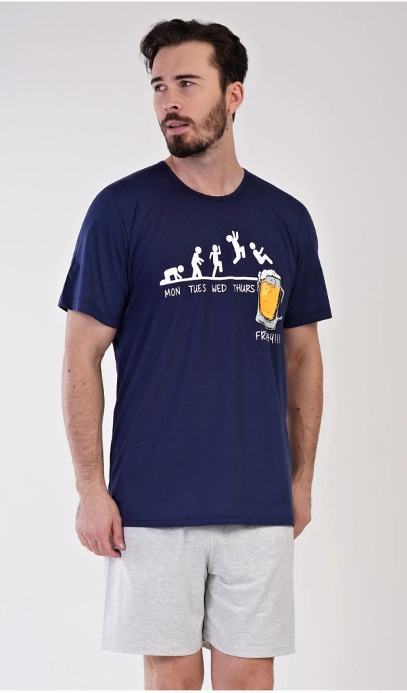 Pánské pyžamo s kraťasy Filip - Vienetta Secret