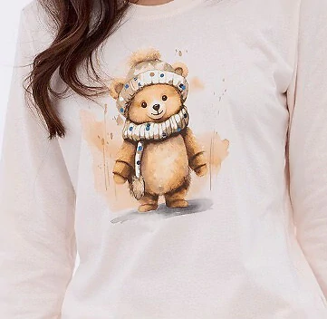 Dámské pyžamo s dlouhým rukávem Sweet Bear 671/377 - Cornette