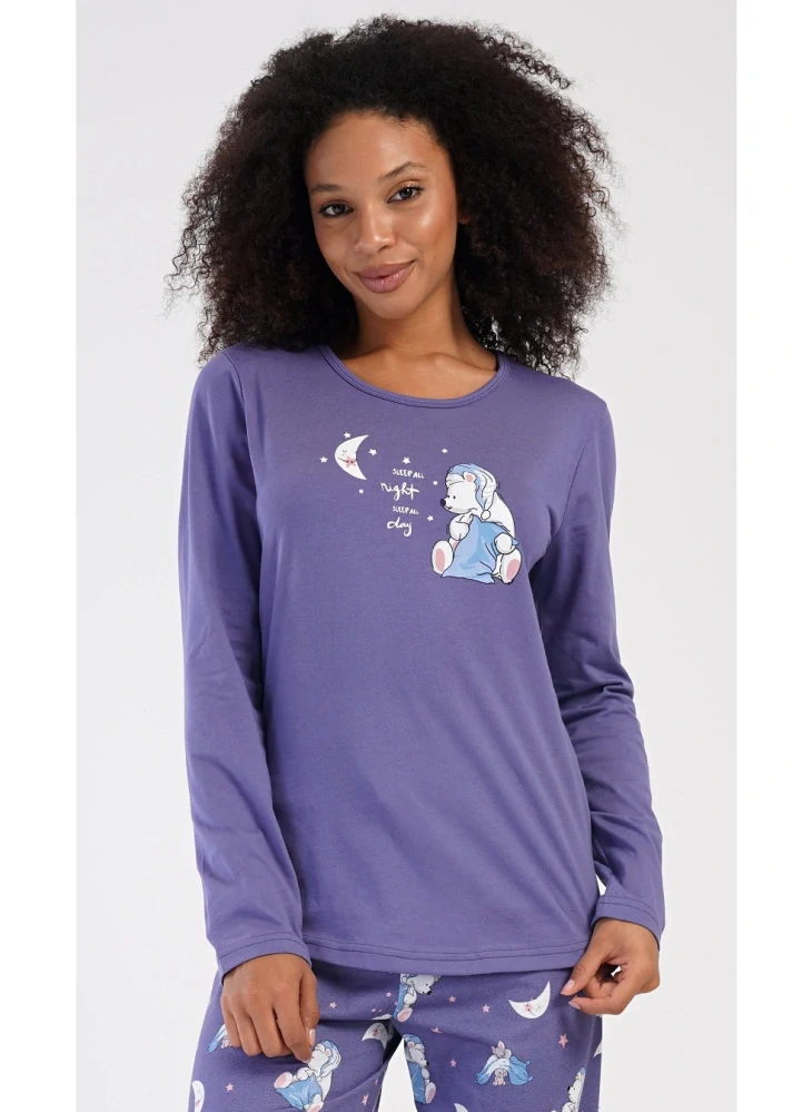 Dámské pyžamo dlouhé Godd night - Vienetta Secret