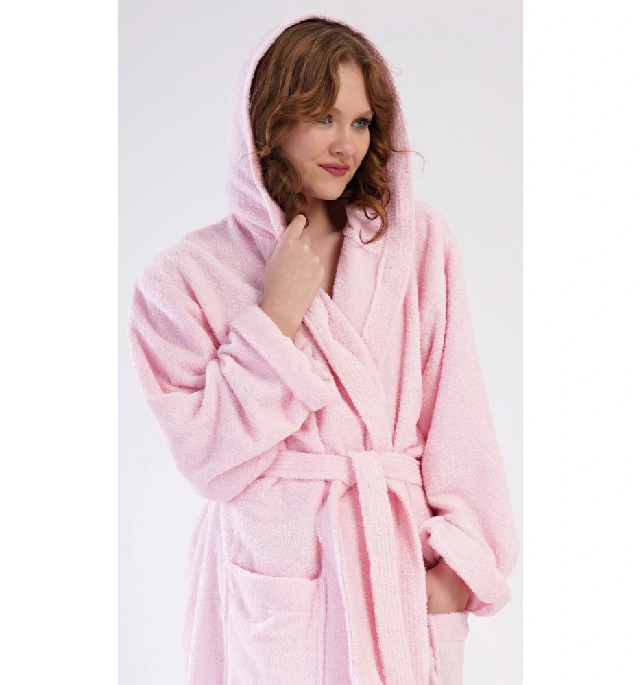 Dámský župan dlouhý s kapucí Barbora - Vienetta Secret