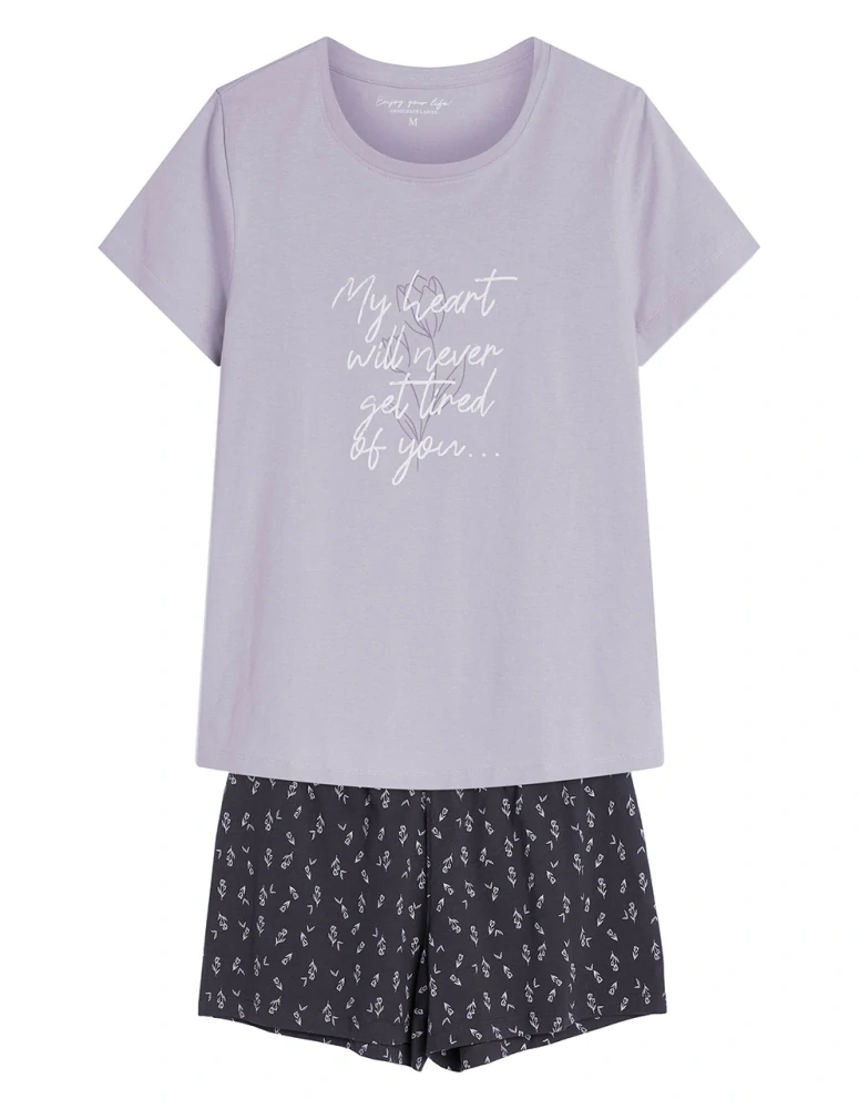 Dámské pyžamo s kraťasy Naturaleza 42893  - Henderson