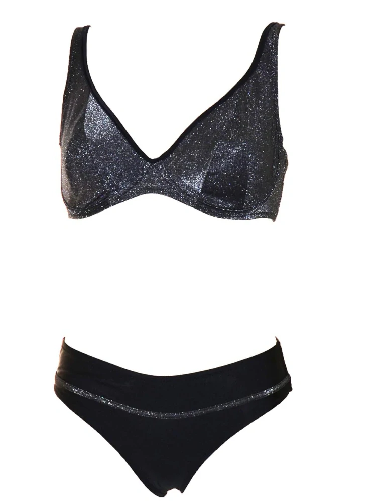 Dámské dvoudílné plavky bez výplně Elvira D 6423  - Effy