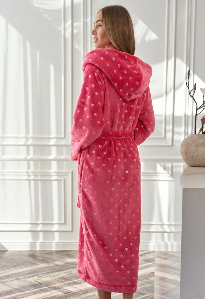 Dámský župan dlouhý 2551 Amira malina - L§L