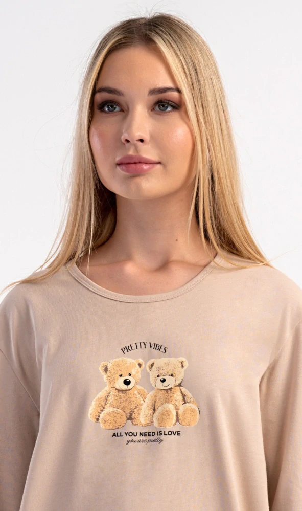 Dámské pyžamo dlouhé Monika - Vienetta Secret