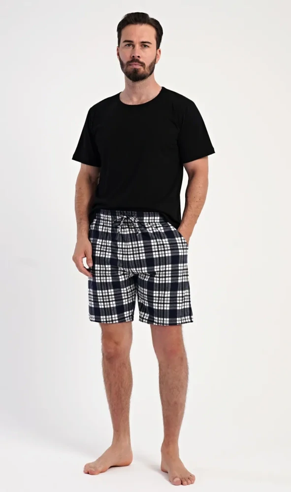 Pánské pyžamové kalhoty kraťasy Lukáš - Vienetta Secret