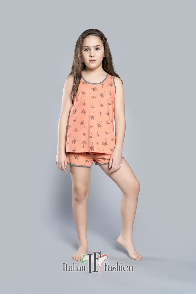 Italian Fashion dívčí pyžamo s kraťasy Madera 8-14let