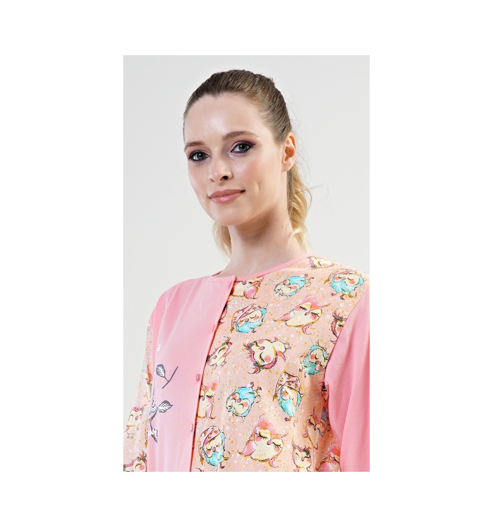 Dámský overal na spaní Sovičky - Vienetta Secret