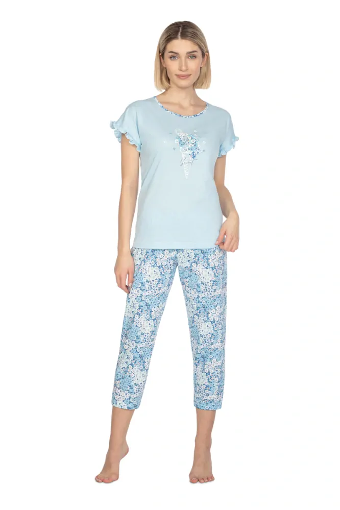Dámské pyžamo s krátkým rukávem  666 - Regina 