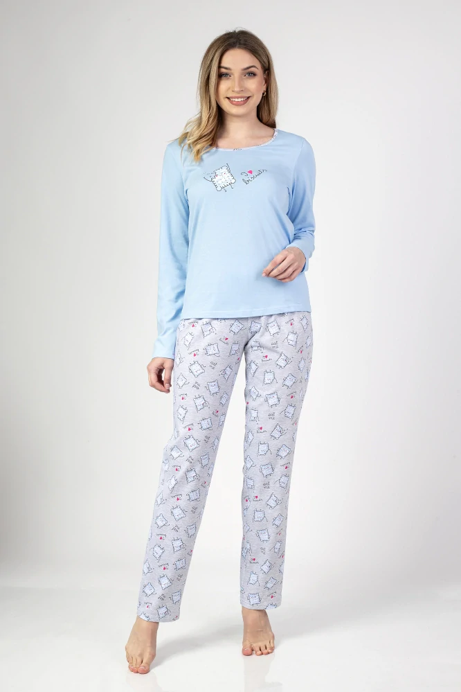 Dámské pyžamo s dlouhým rukávem 675 - Regina
