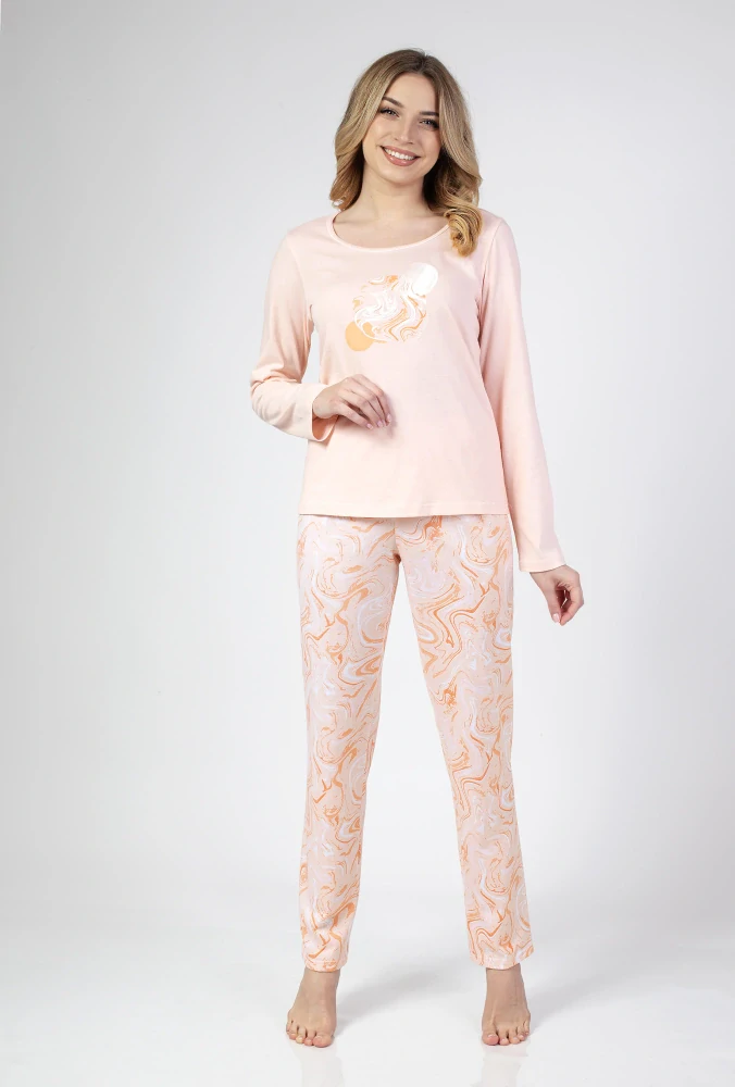 Dámské pyžamo s dlouhým rukávem 672 - Regina