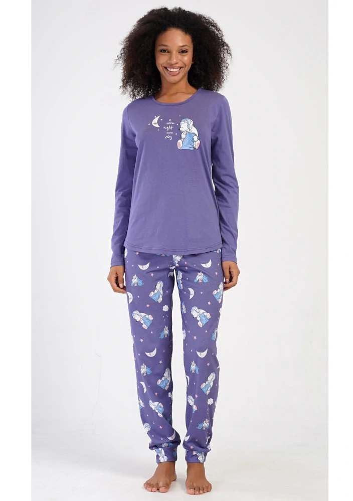 Dámské pyžamo dlouhé Godd night - Vienetta Secret