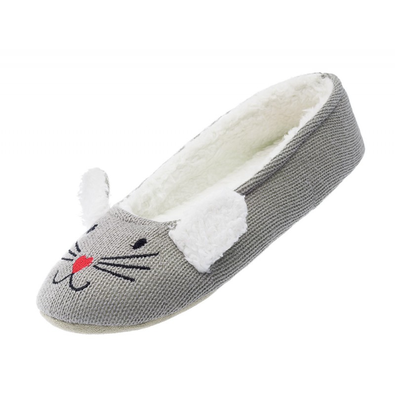 Dámské papuče baleríny Myška hladká WBA004 - Attractive