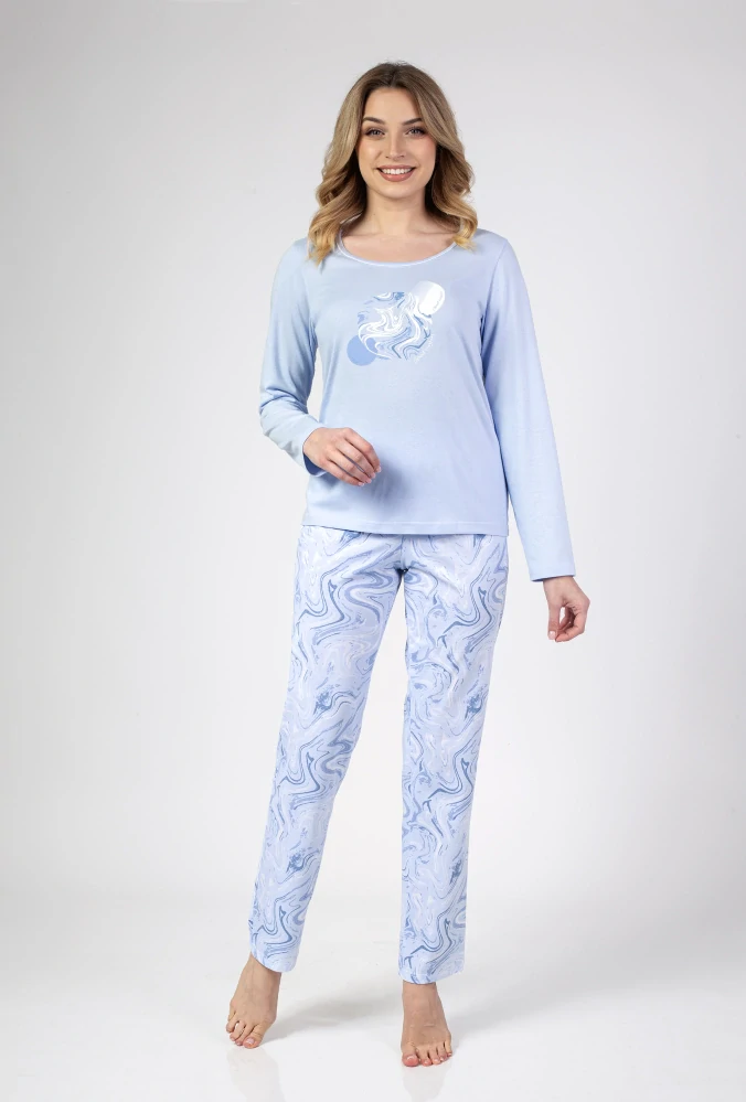 Dámské pyžamo s dlouhým rukávem 672 - Regina