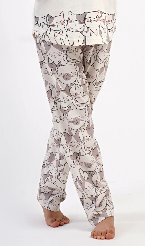 Dívčí pyžamo s dlouhým rukávem Koťata - Vienetta Secret