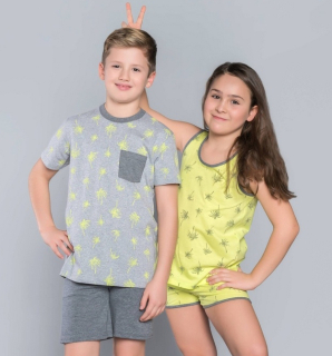 Italian Fashion dívčí pyžamo s kraťasy Madera 8-14let