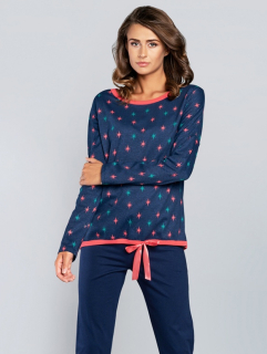 Dámské pyžamo s dlouhým rukávem Lutnia - Italian Fashion