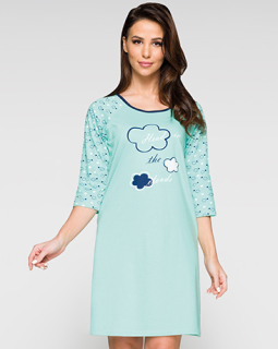 Dámská noční košile s dlouhým rukávem 372 - Regina 