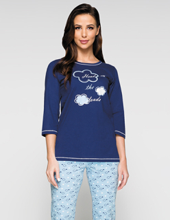 Dámské pyžamo s 3/4 rukávem 924 - Regina