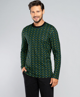 Pánské pyžamo s dlouhým rukávem Ozzy - Italian Fashion