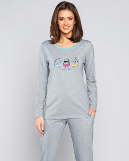 Dámské pyžamo s dlouhým rukávem Tabata - Italian Fashion