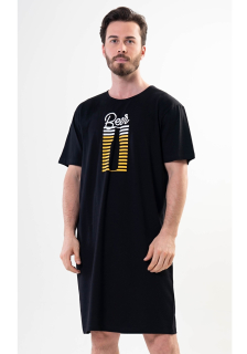 Pánská noční košile s krátkým rukávem Beer - Vienetta Secret