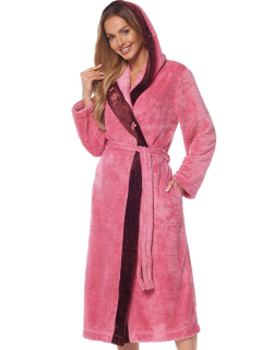 Dámský župan 2127 Selene dlouhý růžová - L§L