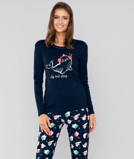 Dámské pyžamo s dlouhým rukávem Kasjana - Italian Fashion