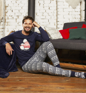 Pánské pyžamo vánoční Arktyka - Italian Fashion