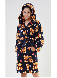 Dívčí župan s kapucí Medvídek - Vienetta Secret 