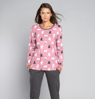 Dámské pyžamo s dlouhým rukávem Bami - Italian Fashion