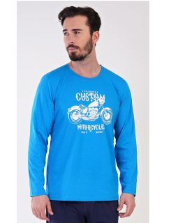 Pánské pyžamo dlouhé Motocykl - Vienetta Secret