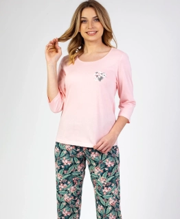 Dámské pyžamo 679 s 3/4 rukávem - Regina