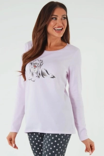 Dámské pyžamo s dlouhým rukávem 140K Dog - Italian Fashion