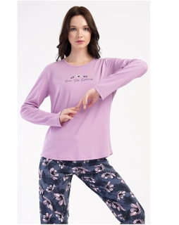 Dámské pyžamo dlouhé Violetta - Vienetta Secret