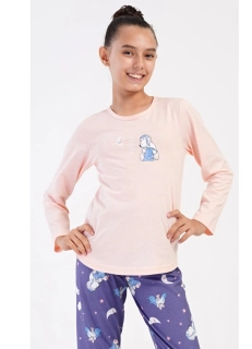 Dívčí pyžamo s dlouhým rukávem Méďa s polštářem - Vienetta Secret