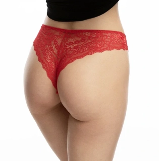 Dámské kalhotky brazilky Salsa červená - Julimex