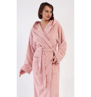 Dámský župan dlouhý s kapucí Barbora - Vienetta Secret
