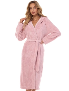 Dámský župan dlouhý 2412 Night růžová - L§L