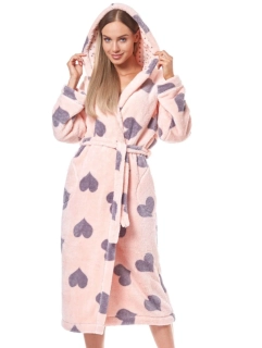 Dámský župan dlouhý Kola meruňková - L§L