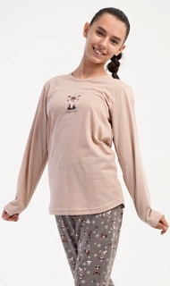 Dívčí pyžamo dlouhé Sobík - Vienetta Secret