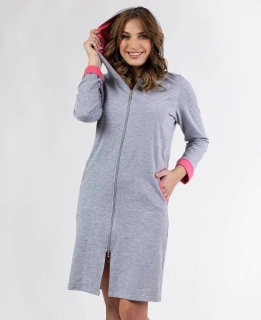 Dámský bavlněný župan 158 zip - Regina