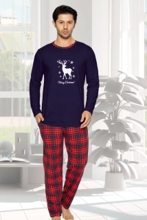 Pánské pyžamo dlouhé vánoční 18004 - La Penna
